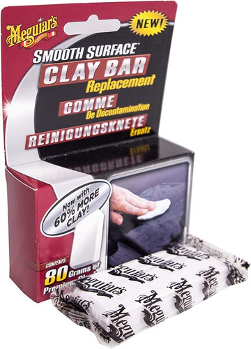 Imagen 2 de 7 de Meguiars Clay Bar Arcilla Descontaminante Premium 50gr