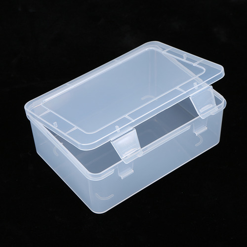 La Caja De Plástico Transparente Rectangular Portátil Engros