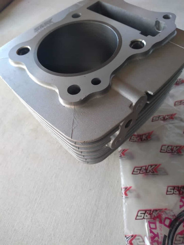 Imagen 5 de 6 de Kit Cilindro Piston Anillos Empaque Suzuki Dr200 Hj200 S&k