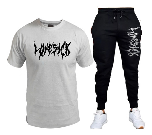 Conjunto Remera Y Pantalon Jogging Lovesick/ Dark/ Unisex