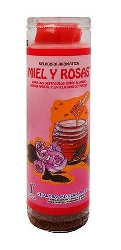 Veladora Miel Y Rosas - Quita Obstáculos En El Amor
