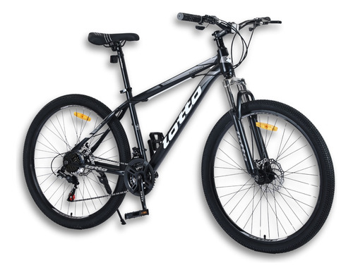 Bicicleta Mtb Lotto Rodado 27.5 Cuadro Acero 21 Velocidades Color Negro/gris Tamaño Del Cuadro M