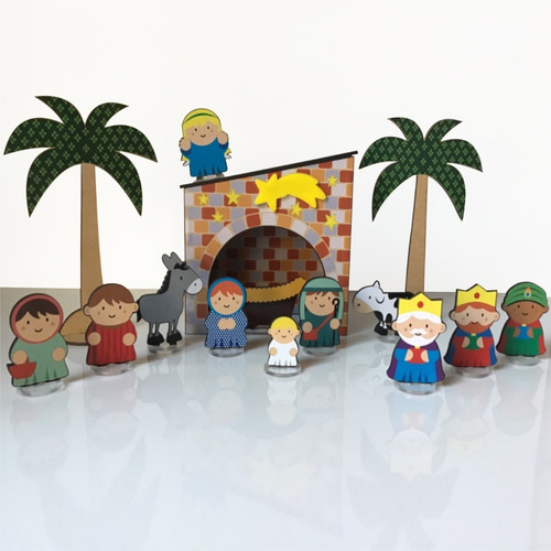 Imagen 1 de 4 de Nacimiento Navideño Animado Didáctico Paquete 2