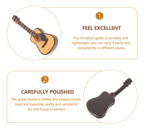 1 Juego De Modelos De Guitarra Pequeños, Modelo De Guitarra