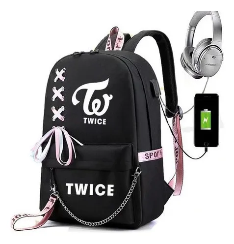 comprar Mochilas Dos Mochilas Moda Escolar Con Puerto Usb 35 .