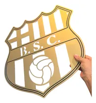 Comprar Escudo Bsc Barcelona 30x30 Cms Dorado Aluminio Compuesto