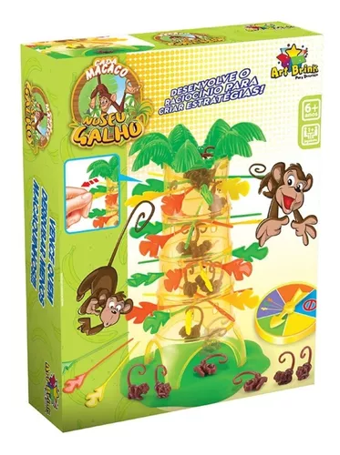 Kit Pula Pirata Pula Macaco 2 Jogos Brinquedos Infantil Criança Jogo Cada  Macaco No Seu Galho Brinquedo Barril Pirata Jogo Do Macaco : :  Brinquedos e Jogos