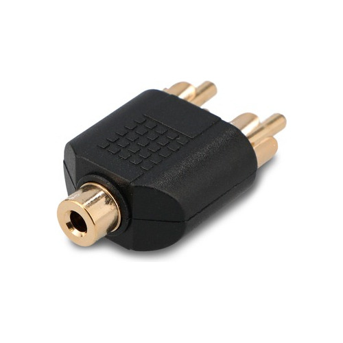 Adaptador De Audio Estéreo 6.3 Mm Negro Radioshack