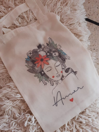 10 Tote Bag De Tela Para Sublimar Sublimable 40x30 Natural