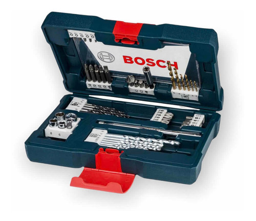 Maletín Bosch 48 Piezas Brocas, Puntas,adaptador, Barra Iman