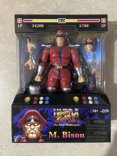 Figura M. Bison Street Fighter || Jada Toys Articulada (Usado)