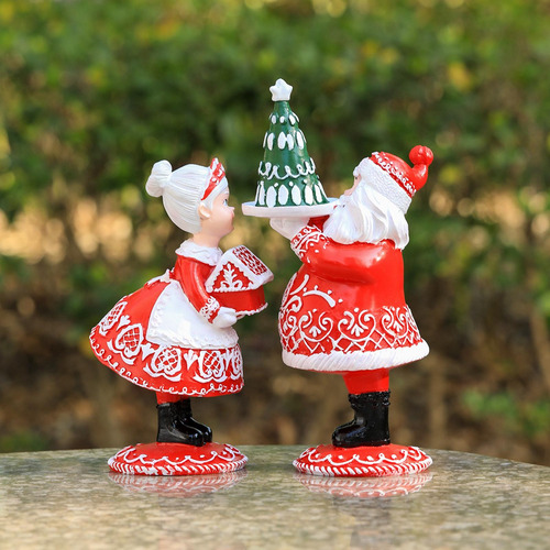 Figura De Resina De Papá Noel, Figuras Hombre Rojo
