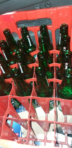 16 Botellitas Vacias De Cerveza Heineken