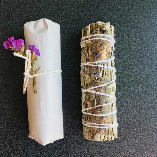 Salvia Y Lavanda | Atado De Hierbas | 10 Cm | Comunidad 118 Fragancia Salvia +. Lavanda