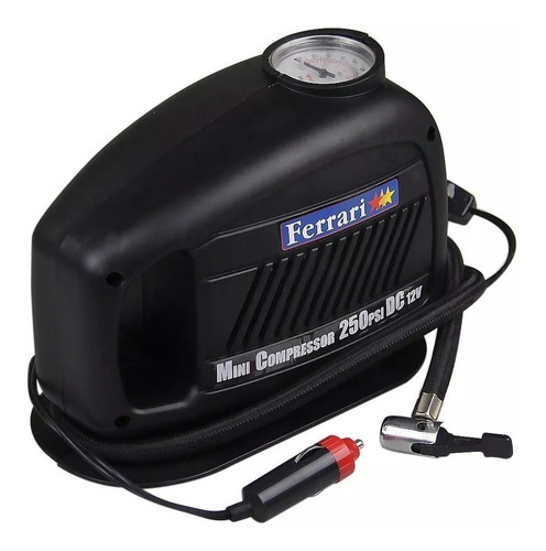 Mini Compressor De Ar Turbo Air 120w 12v Ferrari Mcta-12