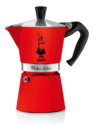 Cafetera Moka Express 3 Tazas Roja Bialetti