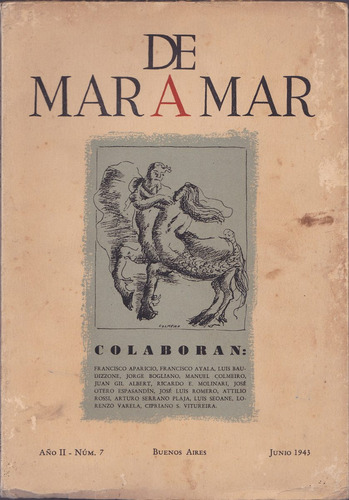 Revista Literaria De Mar A Mar - Libros / Buenos Aires 1943