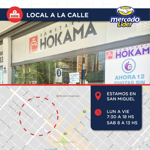 Griferia Lavamanos Baño Lavatorio Fv Monocomando Kit Hogar