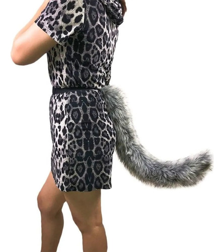 Diadema De Tela Con Forma De Cola De Zorro Y Orejas De Gato