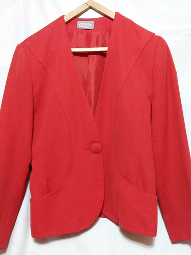 Blazer Rojo Made In France . Excelente Estado Talle 40.