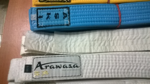Cintas Karate: Marrón, Azul, Amarilla, Celeste Y Blanca