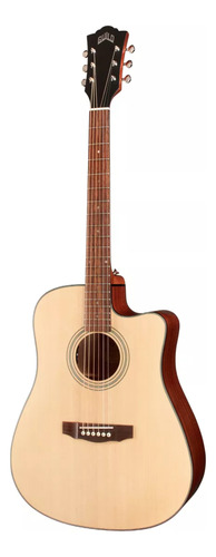 Violão Folk Guild D-340e Com Cutway Eletroacústico E Bag