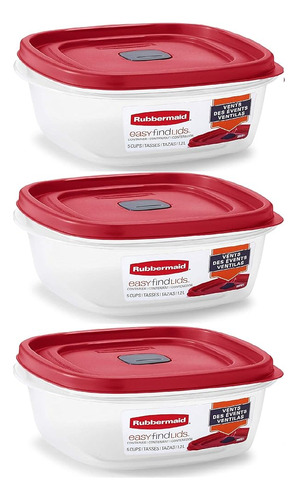 Rubbermaid Easy Find Lid Square 5-cup Recipiente De Almacena