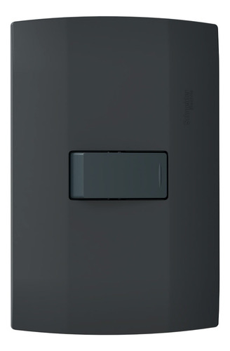 Interruptor Sencillo Con Placa Marisio 16a, 250v, 1m, 1 Vía Color Negro Corriente Nominal 16 A Voltaje Nominal 250v
