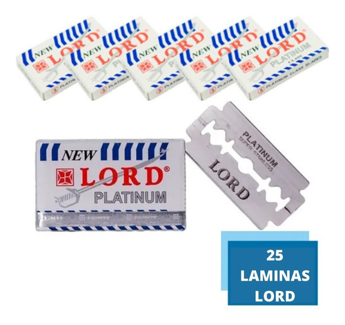 Imagem 4 de 4 de Kit De Barbear 25 Lâminas + 1 Navalha + 1 Pincel Para Barba