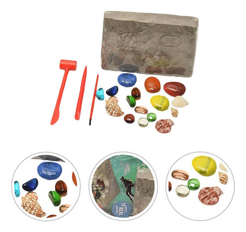 Kit De Escavação De Pedras Preciosas Com 17 Gemas - Kits
