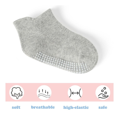 Calcetines Dorobios Para Ninas Pequenas, Antideslizantes,...