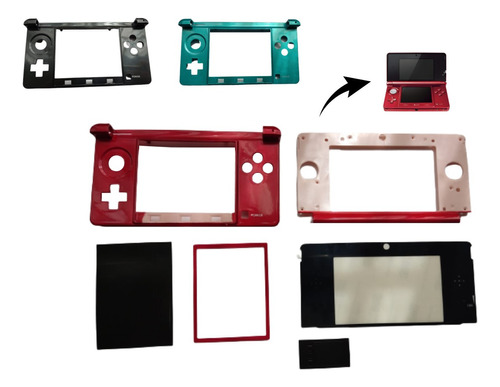 Carcasa Repuesto Interna Para Nintendo 3ds Old Pequeña