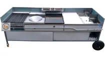 Comprar Carrito De Comida Asador 2 Freidoras 2 Comales 6 En 1 P685