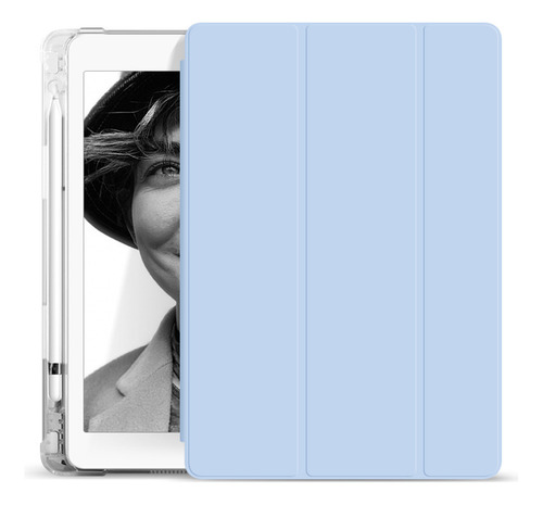 Capa De Slot De Caneta Transparente Para iPad Pro 12.9 Cor Ranhura Para Caneta Gelo Branco Transparente Três Vezes