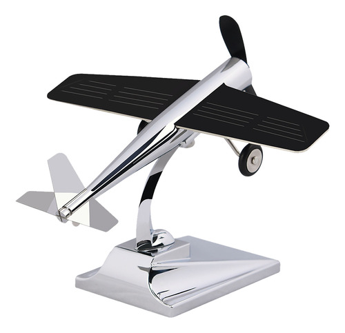 Adorno De Coche Modelo De Avión Giratorio Con Energía Solar