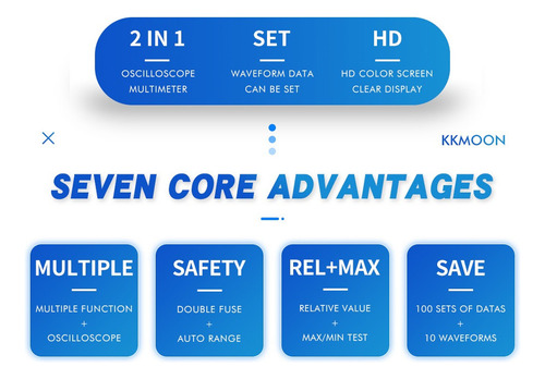 Osciloscopio Digital Gráfico Inteligente Kkmoon Kkm828