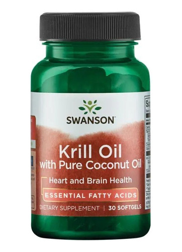 Aceite De Krill Con Aceite De Coco Puro Swanson 30sgl