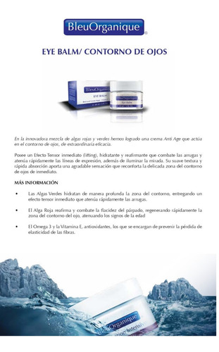 Eye Balm / Contorno De Ojos