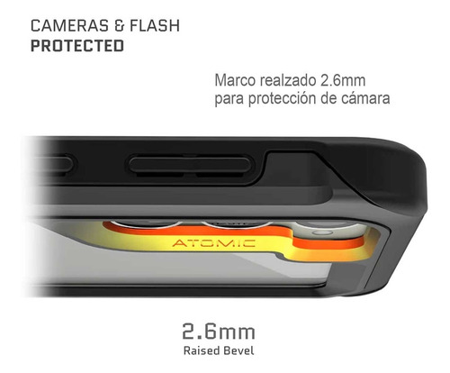 . Funda Ghostek Atomic Para Samsung S23 Negra Aluminio