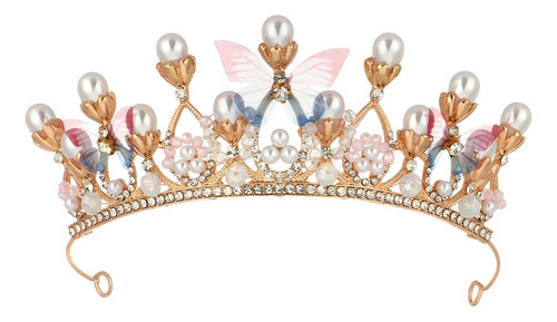 Tiaras Princess Crown Butterfly Para Niñas Modelo Catwalk