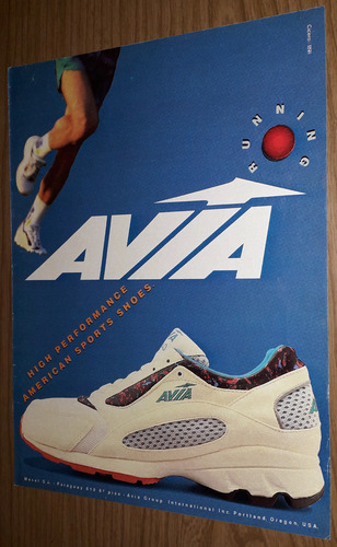 P06 Clipping Antigua Publicidad Zapatillas Avia Año 1994 (Usado)