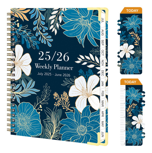 Agenda De Trabajo Para 365 Días, Tamaño A5, Tamaño A5 Año 20252026 Portada Multicolored Flower