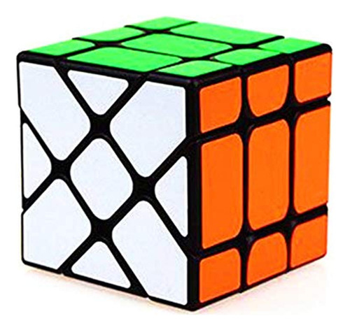 Cubo Mágico Fisher V2 3x3x3 Negro Velocidad Color De La Estructura