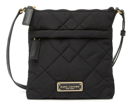 Bolso Marc Jacobs Quilted Nylon Crossbody Original Mujer Color Negro