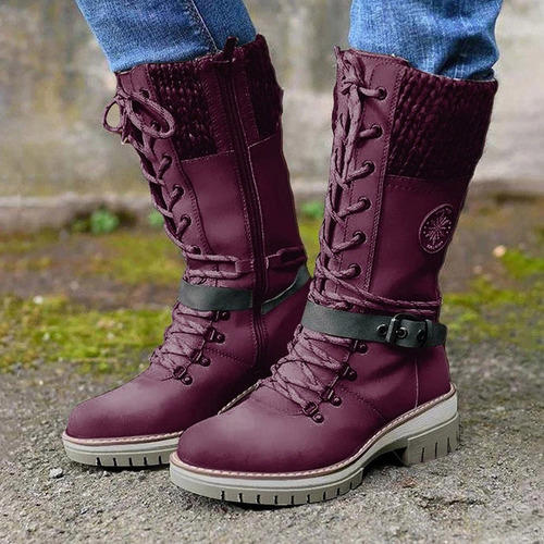 Botas Con Cordones Para Mujer, Botas Vaqueras Tipo Caballero