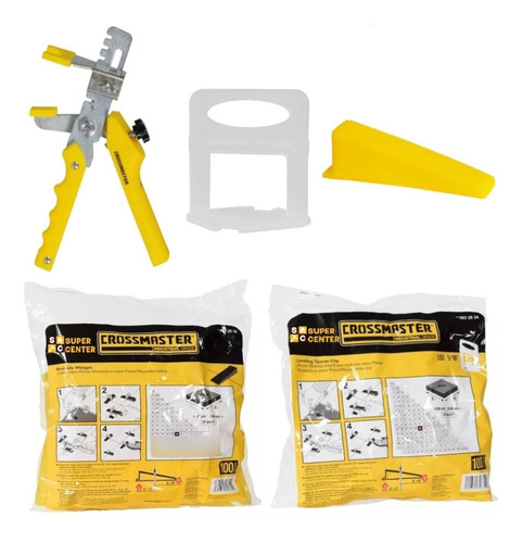 Kit Nivelador Separador Ceramicos Crossmaster Pinza + 200 Pc