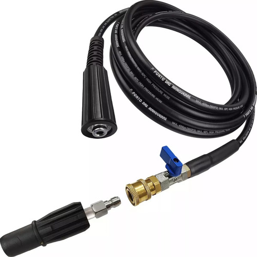 Bico Engate Rápido 10mts Mangueira Compatível Tekna Hlx1101v Cor Preto