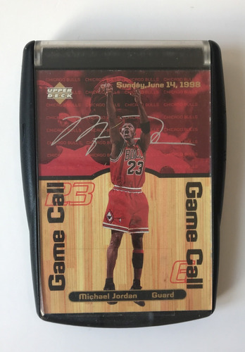 Michael Jordan Tarjeta Gamecall Con Base Nba Chicago Bulls