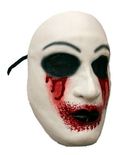 Imagen 3 de 4 de Máscara De Látex Creepypasta Bleeding Eyes Halloween