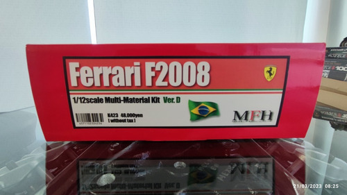 Mfh K423 Ferrari F2008 Ver.d Brasil Gp  1/12